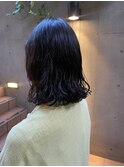 伸ばしかけボブパーマゆるめデジタルパーマミディアムヘア