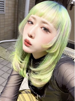 ギャラクシーアンブレラ 水戸店(GALAXY&BRELLA)の写真/【Wカラー/デザインカラー予約殺到】ホワイト系～ブルーブラックまで★自分だけの個性×最新トレンドをGet