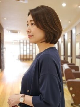 アビエクレール 河内花園(abije claire) 大人上品なボブ【河内花園駅】