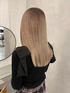 フォト 新宿三丁目(foto) ミニウルフチェリーブラウンブリーチなし前髪ミディアム/新宿