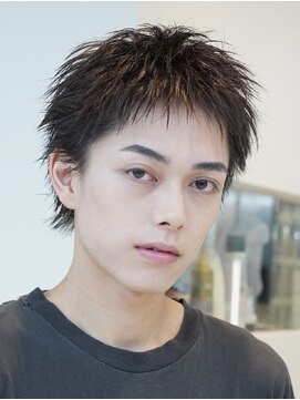 フィフス 天神大名(fifth) 天神大名スパイキーパーマメンズパーマスパイキーショート30代