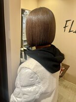 フリックヘアサロン 梅田茶屋町2号店(FLICK HAIR SALON) ★40代50代/大人可愛いミニボブ/明るめ白髪染め