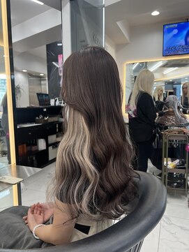 ラピス 福岡天神店(Lapis) エクステで作るインナーカラー