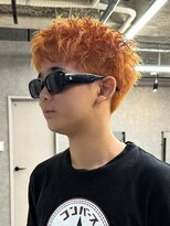 エルマーク メンズパーマ 心斎橋(L-MARK)&nbsp;ダブルカラー/ブリーチ/ミルクティー/ヘアカラー/men's