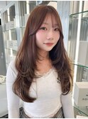 ロングレイヤー/韓国/ボブ/髪質改善/縮毛矯正/岐阜n47