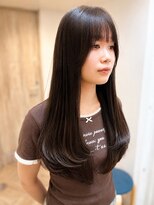 シェリ(Cheri)&nbsp;顔まわりのみレイヤー×髪質改善ストレート【husky style】