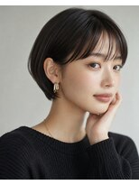 ユニット 蕨西口店(UNIT)&nbsp;ショートボブ髪型20代30代40代50代前髪あり前髪なし面長丸顔越谷