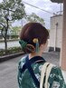 お祭りヘアセット