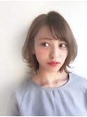 【sea佐藤健太郎】大人かわいい外ハネグレージュボブ