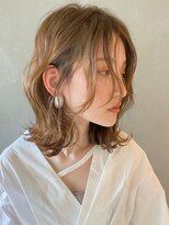 パーク(PARK)&nbsp;【PARK】波ウェーブ×シアベージュミディ