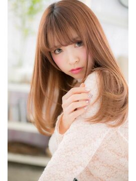 ヘアアンドビューティー ミック(Hair & Beauty miq) 大人ガーリー♪ペールカラー小顔シースルーロングレイヤーc1