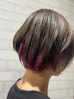 ビス ヘア アンド ビューティー 西新井店(Vis Hair＆Beauty) インナーカラー/ショートカット/ケアブリーチ/ピンク/モテ髪