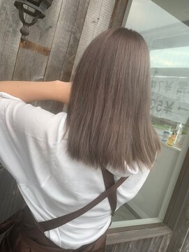 バグズ ヘアデザイン 桔梗が丘店(Baguz HAIR DESIGN) ミルクティーアッシュ/グレージュカラー/ことりベージュ20代30代