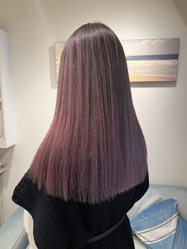 エイト新宿店(EIGHT shinjuku) エアタッチバレイヤージュ×ピンクベージュ