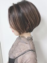 モリオフロムロンドン 原宿本店(morio from London)&nbsp;【morio原宿】ショートボブ前髪なしくびれハイライトカラー