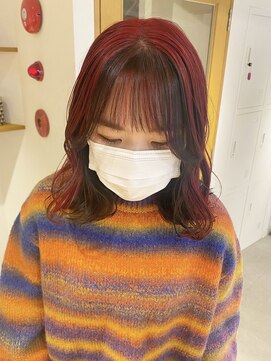 リアン(Lien) アンブレラカラー/レッドカラー/MARINA