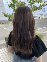 ジップ 緑店(zip)&nbsp;透明感ハイライトカラー×３０代垢抜けセミディ