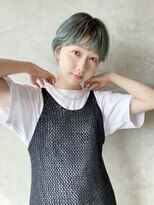 アイティーバイアルバム 藤沢店(IT by ALBUM)&nbsp;ラフマッシュショート_ショコラアッシュヘルシースタイル_28619