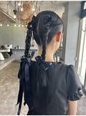 【seek菜月】リボンヘアアレンジ【長野 松本】