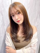 ロンド エスポワール 錦糸町(Lond espoir) 〇韓国前髪ザクザクレイヤーピンクベージュシースルーバング