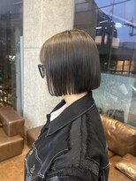 マザー(MOTHER)&nbsp;オリーブグレージュ/切りっぱなしbob