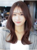 イメチェンくびれレイヤーカット小顔薄め前髪あり20代30代40代