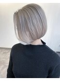 ブロンドベージュボブ