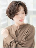 アースカラー抜け感ショートマッシュパーマc6越谷20代30代40代