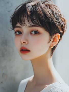 ロディーナ 大口 新子安(rodina) 大人可愛いハンサムショート/インナーカラー/髪質改善/ブリーチ