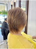 ホワイトアッシュ#ショートカット#津田沼#ひし形ウルフレイヤー