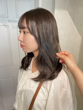 ゼスト クレス(ZEST Cres) 【立川cres小山】ブリーチなしオリーブベージュ