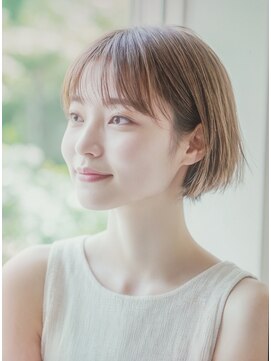 クラン 横浜(Clanc) くびれヘア ハイライトカラー アプリコットオレンジ 夏