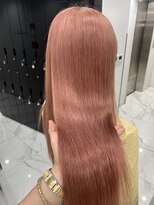 ラピス 渋谷本店(Lapis)&nbsp;ピンクベージュカラー/髪質改善/ストレート/韓国風