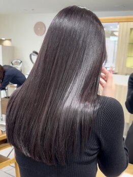 エミュ(emu)の写真/【髪質改善☆】ダメージを受けた敏感な髪に潤いを与え、毛先まで指通り滑らかな柔らかい髪へ導く…＊