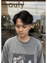 メンズギフト(men's GIFT)&nbsp;フェザーパーマ毛流れパーマセンターパート