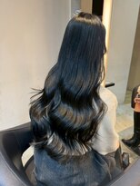 ダブル(W) ロングレイヤー/クールブラック/透明感カラー