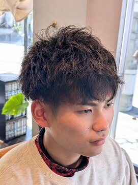 ボイスバーバー 高野店(VOICE BARBER) 無造作ピンパーママッシュ 【京都市 理容室】