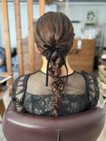 ラニ ヘアーアイラッシュ(lani hair eyelash)&nbsp;編みおろしセット×ベロアリボン