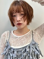ヴェイン 渋谷(vain)&nbsp;ニュアンスパーマ ショートボブ 顔周りレイヤーカット