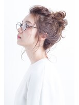 グランシー(granci produced by ApaKabar)&nbsp;『大人可愛いアレンジ♪』ラフにくずすお団子アレンジ♪