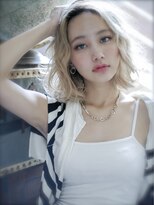 マイルス(MILES)&nbsp;【MILES】 センターパートワンレンボブ×３Dカラー