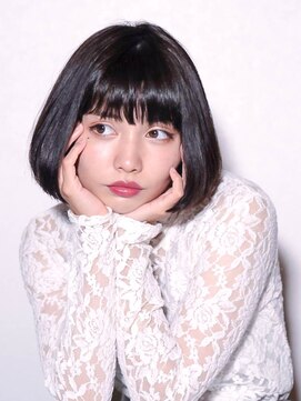 アクティフ(actif) actif黒髪うる艶ショートボブ 水素原子BASCヘアエステ
