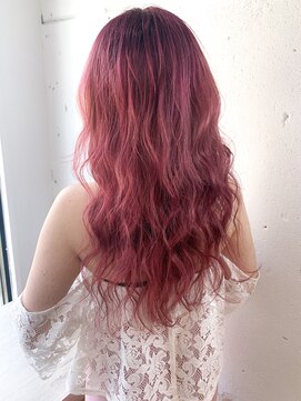 ヘアーワークス ヘルム 渋谷店(HAIR WORKS HELM) [HELM渋谷]カシスピンク