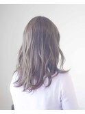 ブリーチなしで透明感♪ セミロングスタイル