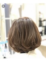 ヘアーシー(HAIR C,) ［HAIR C］人気一位カフェラテブラウンラウンドボブ