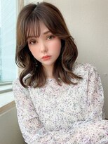 アフロート エル 錦糸町(AFLOAT L) 前髪パーマ/セミウェットウェーブ/オリーブカラー/大人かわいい