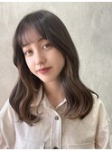 メルティカラー韓国レイヤーくびれヘア