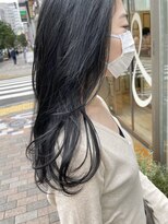 ネオリーブ アンド 渋谷店(Neolive &)&nbsp;【neolive&】韓国風透け感くすみブルーブラック