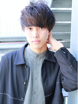 モットコウ 倉敷駅前(Mot-Co) ツーブロック×マッシュ　ナチュラルな細束