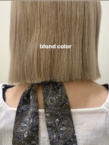 ビューバイネオリーブ 用賀店(Beau'r by neolive)&nbsp;ミニウルフインナーカラー韓国マッシュくすみブルーテラコッタ